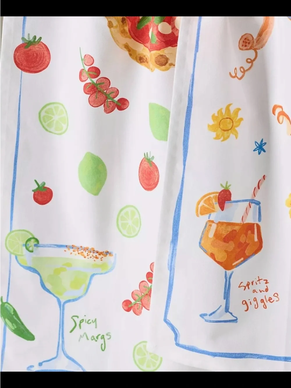 Anthropologie Spritz & Giggles Dish Towel.